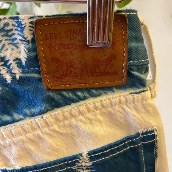 Women's Custom Fern Cyanotype Jeans (Levi's) - Picture 6 of 7